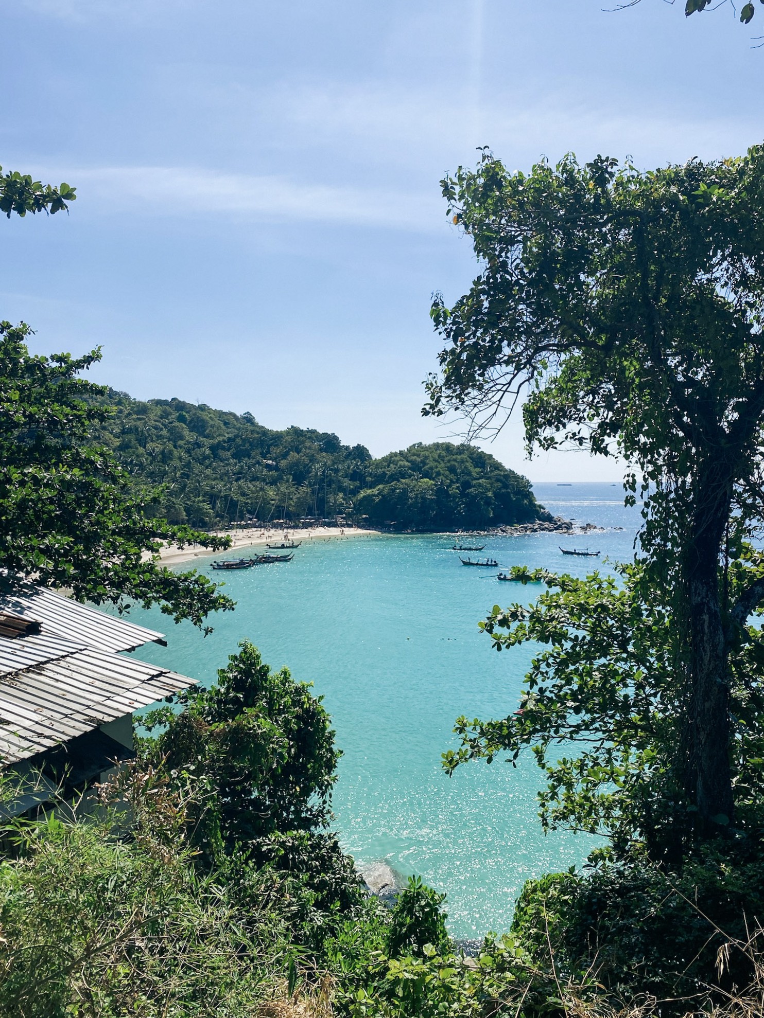 Turquoise waters of Freedom Beach, Phuket, Thailand.