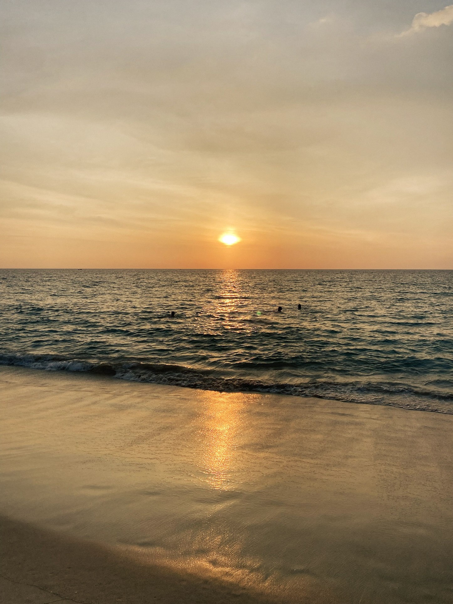 Golden hour at Surin Beach, Phuket, Thailand.